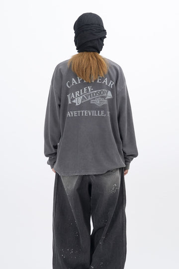 American Vintage Washed Waffle Long Sleeve T-Shirt